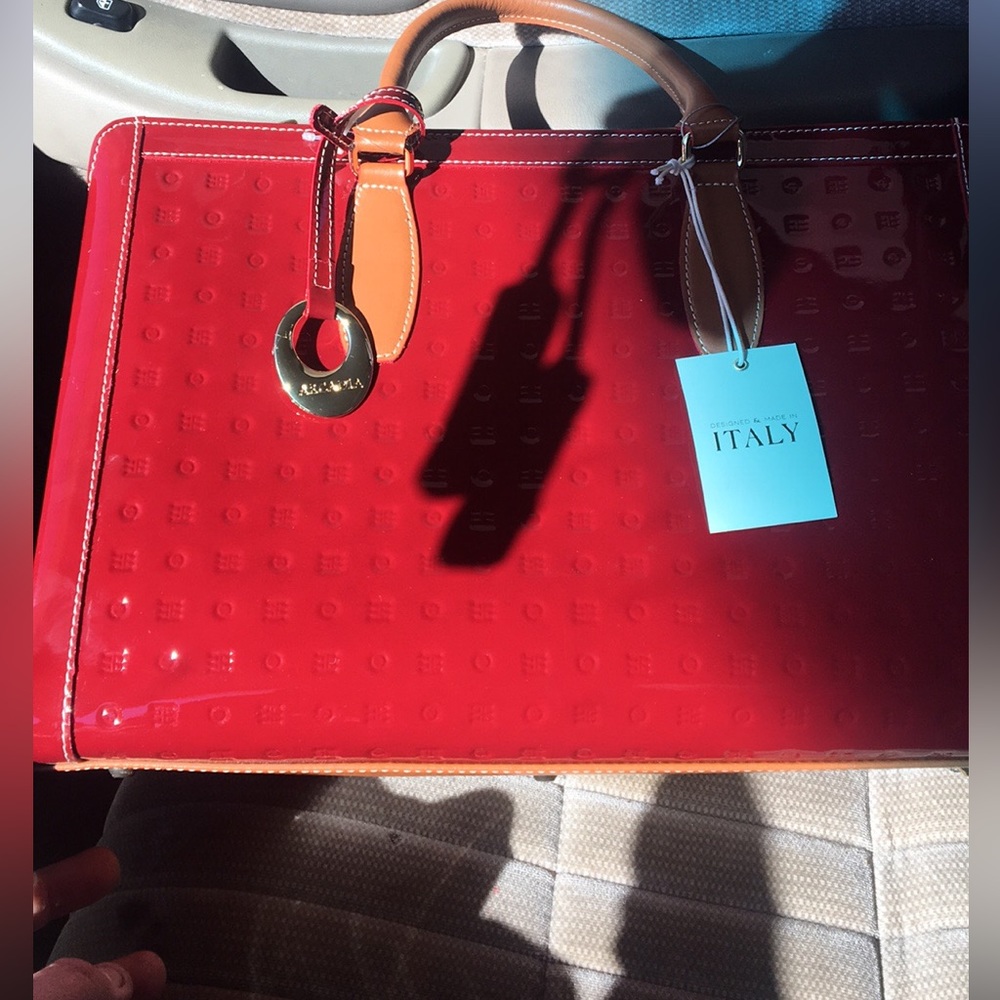 Arcadia  handbag genuine leather made in Italy
